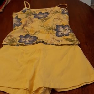 Ladies tank top and shorts